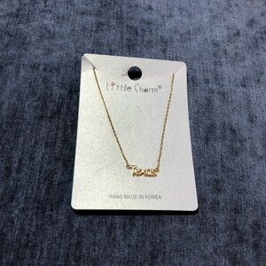 Little Charm Texas Necklace Gold NWT